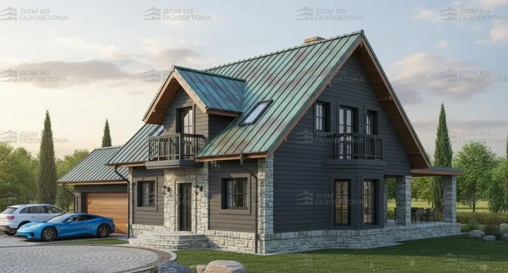 Проект Двухэтажный дом 14 на 11, 170 м2