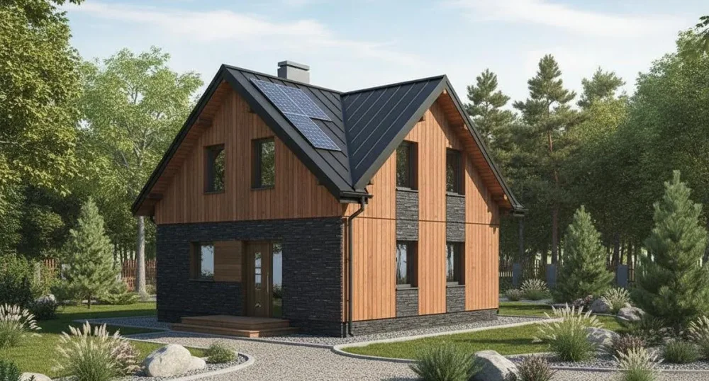 Проект Двухэтажный дом 8 на 9, 85 м2