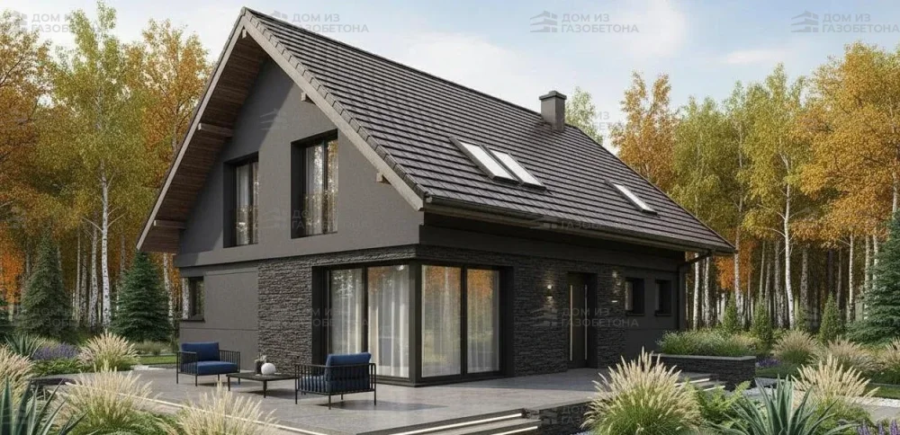 Проект Двухэтажный дом 13 на 13, 182 м2