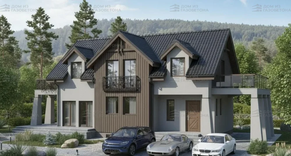 Проект Двухэтажный дом 19 на 9, 162 м2