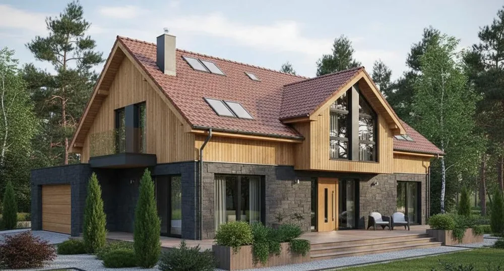 Проект Трёхэтажный дом 3 на 14, 155 м2