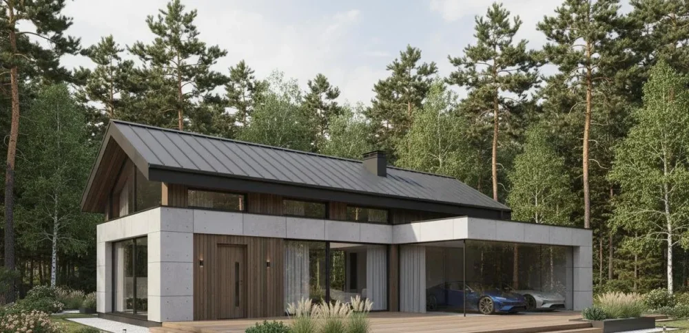 Проект Двухэтажный дом 13 на 9, 222 м2