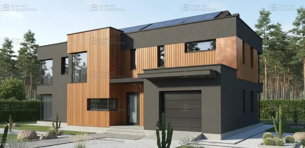 Проект Двухэтажный дом 17 на 13, 215 м2