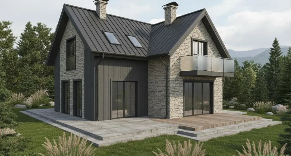 Проект Двухэтажный дом 15 на 14, 206 м2