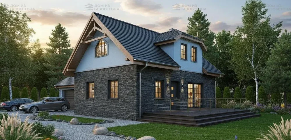 Проект Двухэтажный дом 10 на 12, 115 м2