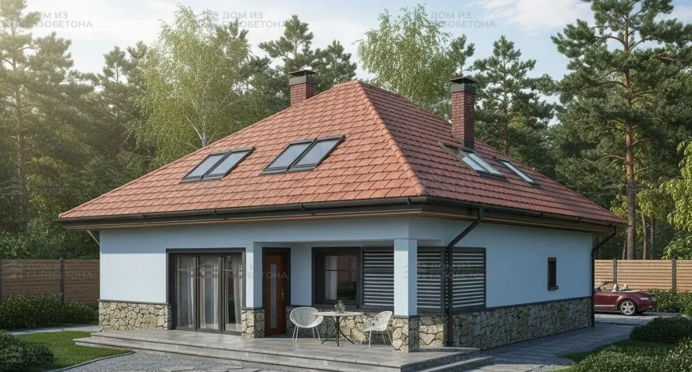 Проект Двухэтажный дом 12 на 17, 152 м2