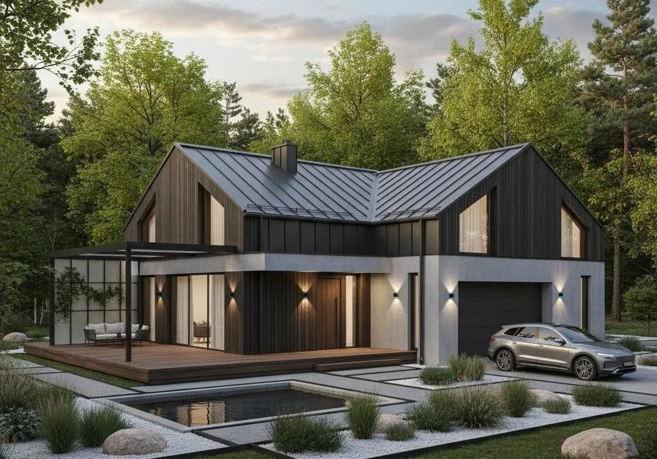 Проект Одноэтажный дом 14 на 18, 151 м2